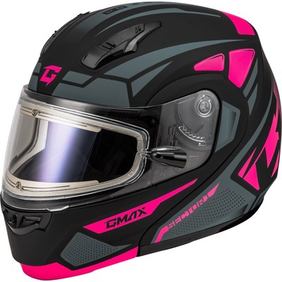 MD-04S Sector Snow Helmet w/Electric Shield - Matte Black/Pink - XS M4043173