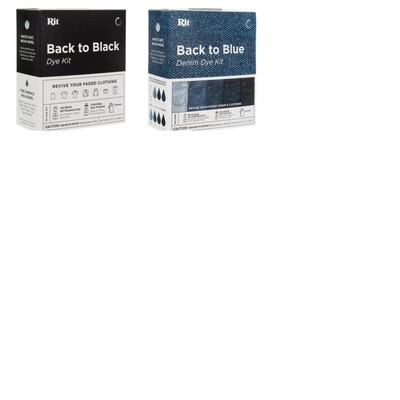 Rit Dye Kit Back to Black/Blue Price Each New