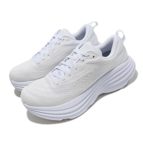 Hoka Bondi 8 Ivory White Женские кроссовки для шоссейного бега и марафона Кроссовки 1127952-WWH