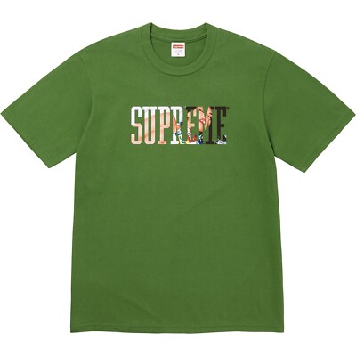 SUPREME Tera Patrick Tee Short Sleeve Top in Green Cotton T-Shirt FW24 Size XL