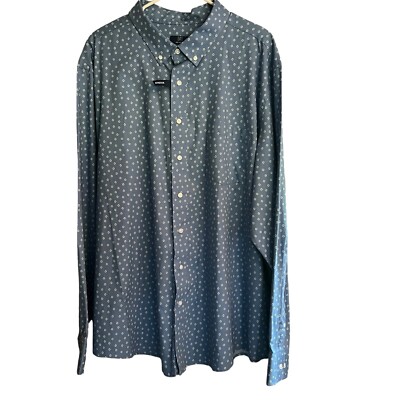 George Classic Fit Stretch Long Sleeve Button Up Men s Size 3XL(54/56)