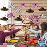 Maxdot 42 Pcs Western Cowboy Party Decorations Wild West Hanging Swirl Cowboy Hat Ceiling Streamers for Adults Cowgirl Boys Birthday Party Decorations Supplies (Stylish Style)