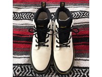 white canvas doc martens