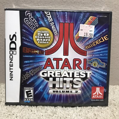 Atari Greatest Hits: Volume 2 (Nintendo DS, 2011) New Sealed
