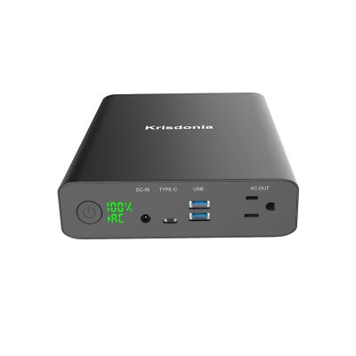 Krisdonia AC Outlet Portable Charger 60000mAh 110V/130W Laptop Power Bank wit...