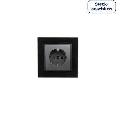 Schutzkontakt-Steckdose McPower Flair 250V~/16A Klemmanschluss anthrazit