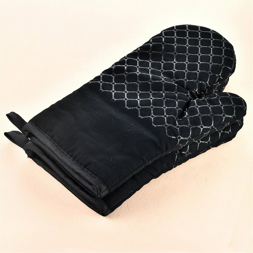 4Pcs Silicone Oven Mitts and Pot Holders Heavy Duty Cooking Gloves Kitchen Tool