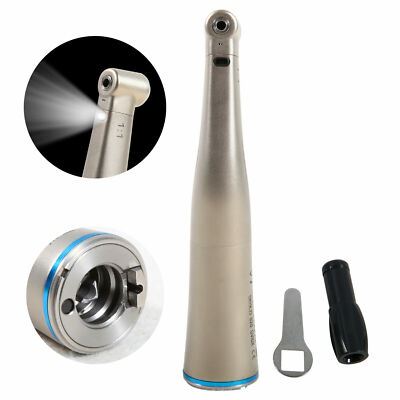 Dental LED Clean Head Fiber Optic contra angle 1:1 Handpiece fit NSK E type