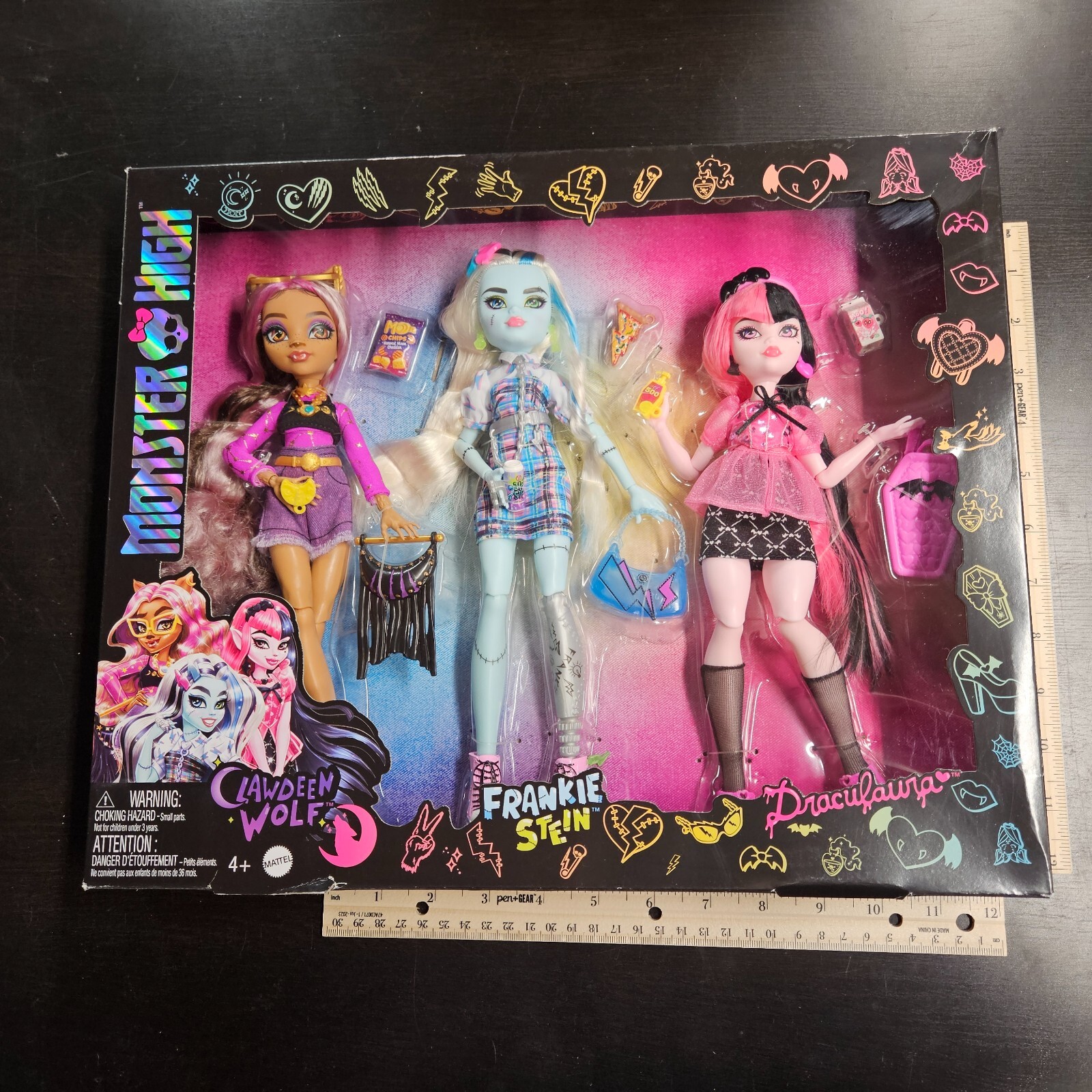 Monster High GHOUL'S DAY OUT 3 Pack Set DOLLS Draculaura