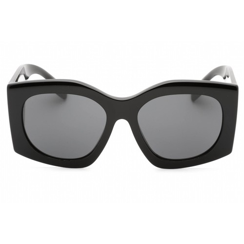 Pre-owned Burberry Women's Sunglasses Black Oversized Shape Full Rim Frame 0be4388u 300187 In Gray