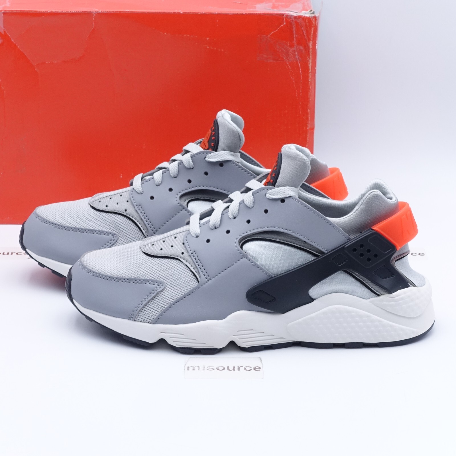Size 9 Men's Nike Air Huarache Sneakers DR8606-001 Grey Fog