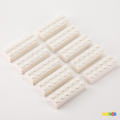 Lot of 10 Genuine LEGO White 2x6 44237 2456 Building Bricks Blocks Parts Pieces
