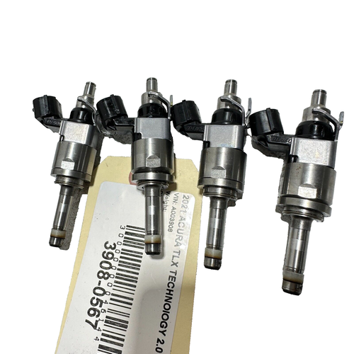 2021 ACURA TLX 2.0L ENGINE FUEL INJECTOR NOZZLE OEM SET OF 4