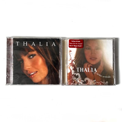 Thalia CD Lot - El Sexto Sentido & Thalía Self-titled - New, Sealed