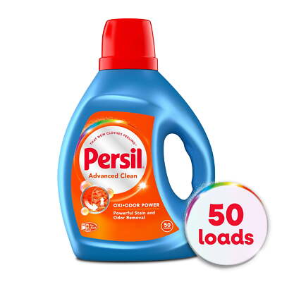 Clean Oxi+Odor Power Liquid Laundry Detergent, 100 Fluid Ounces, 50 Loads