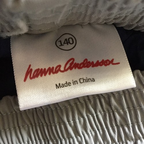 Hanna Andersson Kids Snow Pants 140 or 10 Youth Gray Waterproof Unisex Boy Girl