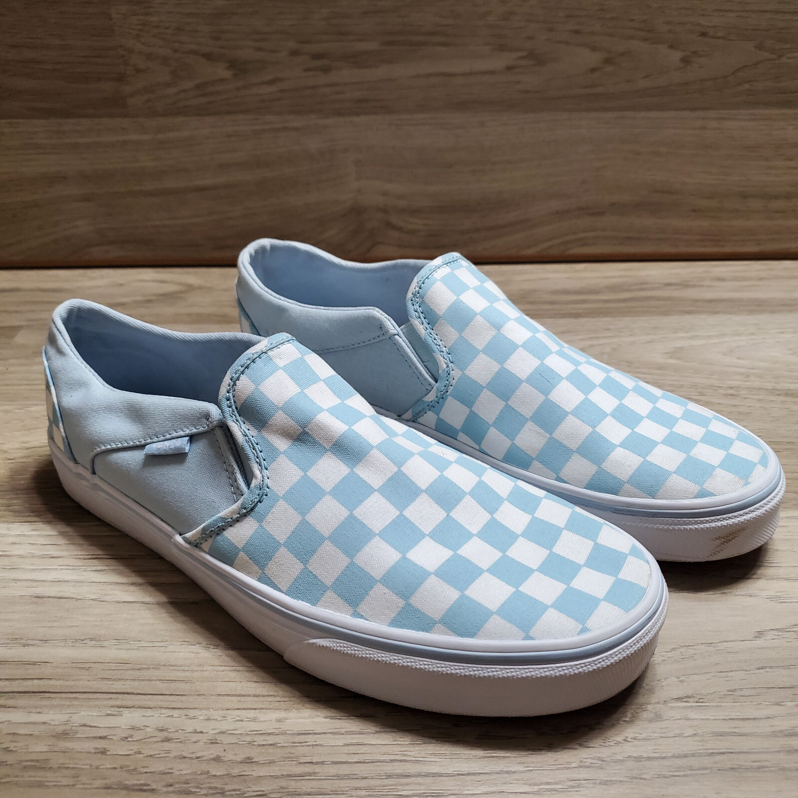 VANS スニーカー CLASSIC SLIP-ON CHECKERBOARD HERITAGE BLUE VANS Checkerboard Classic Slip-on VN0A7Q5D6RE - Shiekh