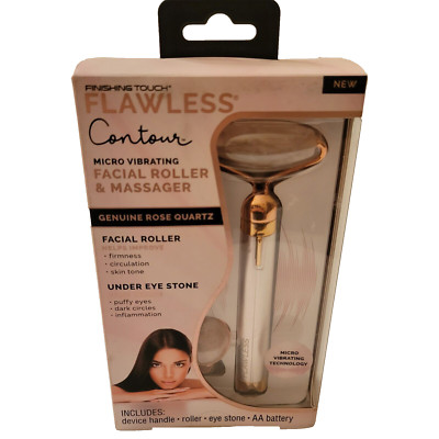 Finishing Touch Flawless Contour Micro Vibrating Facial Roller & Massager - NEW
