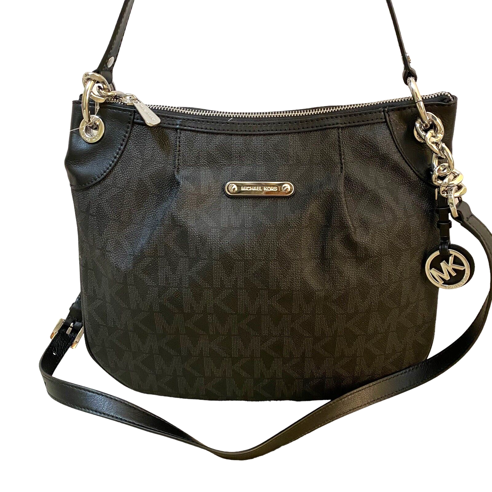Michael Kors Jaycee Medium Women MK Logo Zip Pocket Backpack