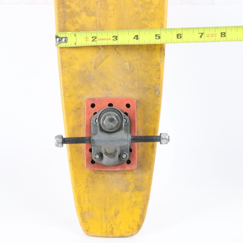 Duraflex Yellow Vintage SURFER Skateboard Deck W/ Trucks 27&rdquo; NO WHEELS AS-IS