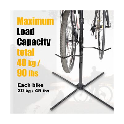 CyclingDeal 2-4 Bike Bicycle Vertical Hanger Parking Rack Gravity Floor Stora...
