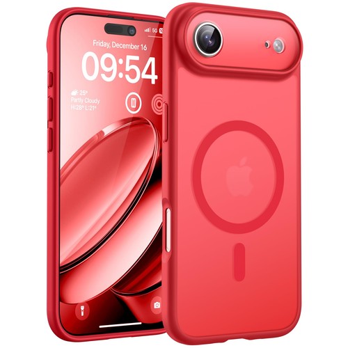 TOCOL for iPhone Air Case, Compatible with Magsafe Charger, Iphone Air, Red