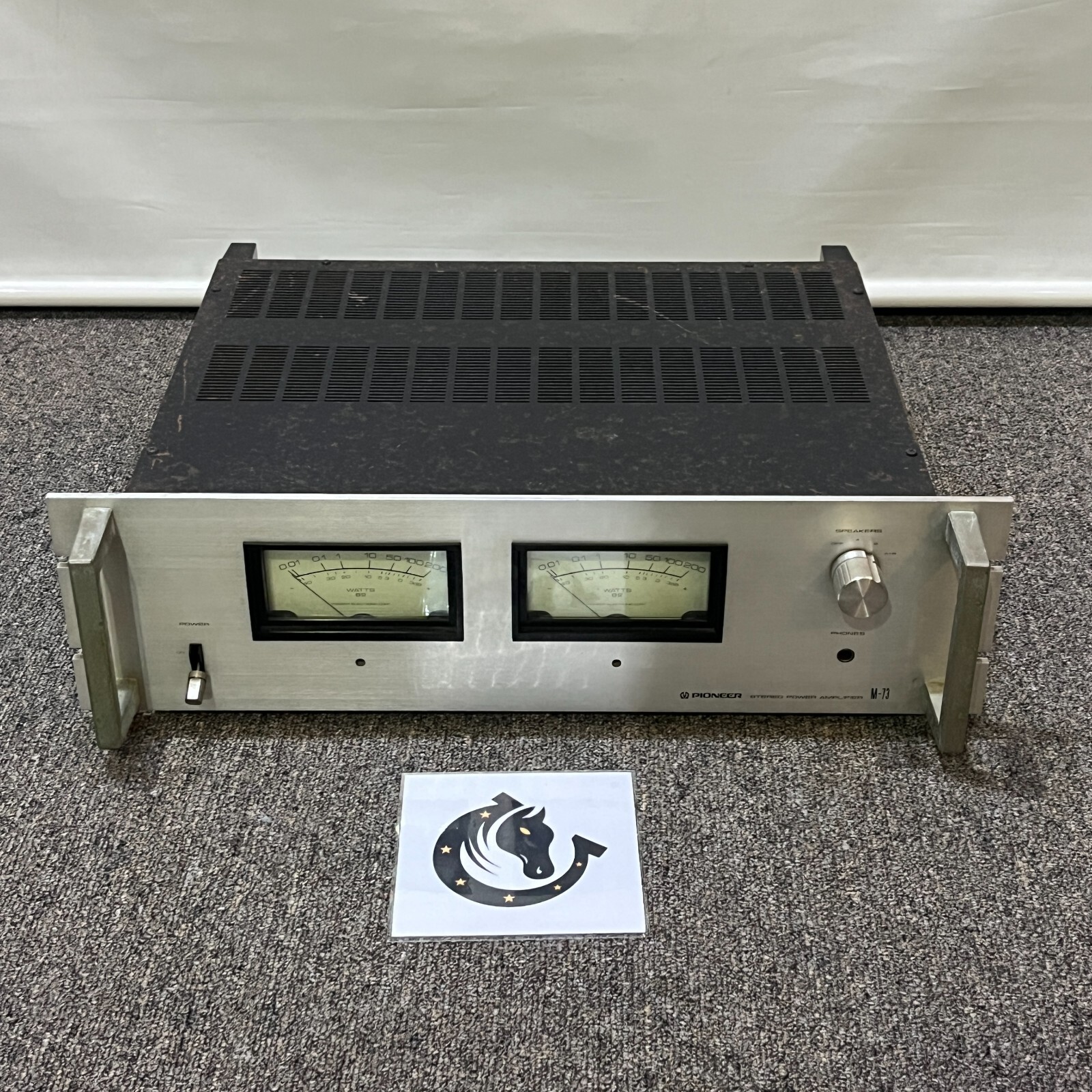 Pioneer M-73 Audio Stereo Power Amplifier AC100V Silver USED Pioneer M-73 Audio Stereo Power Amplifier AC100V Silver USED