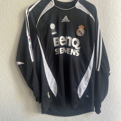 REAL MADRID BENQ SIEMENS BLACK SOCCER JERSEY adult Size x