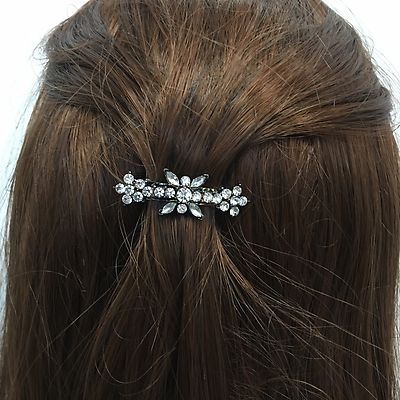 Wholesale 12 pcs set of crystal barrette
