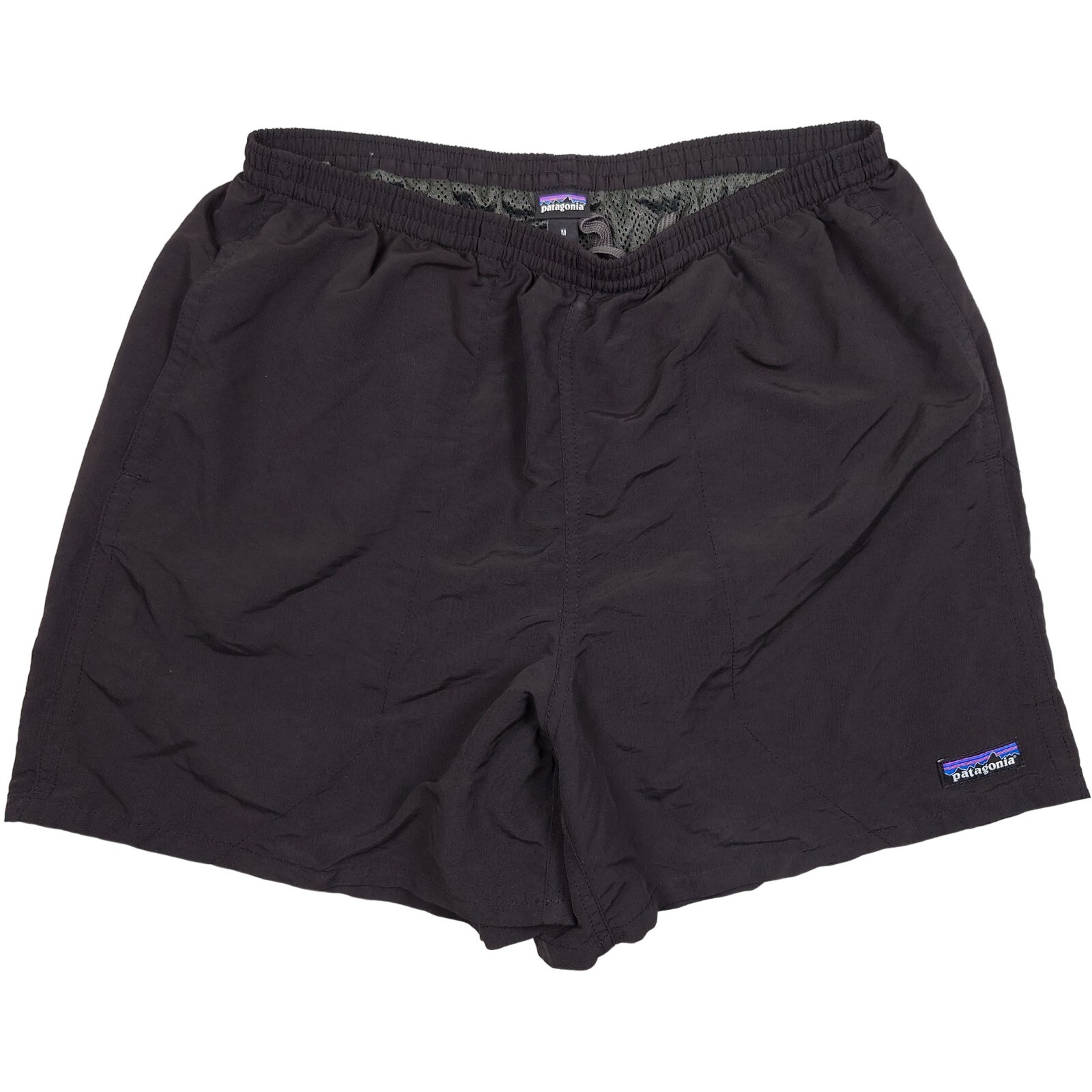Men's Patagonia Shorts Size M Black Baggies 5" Inch Inseam Excellent