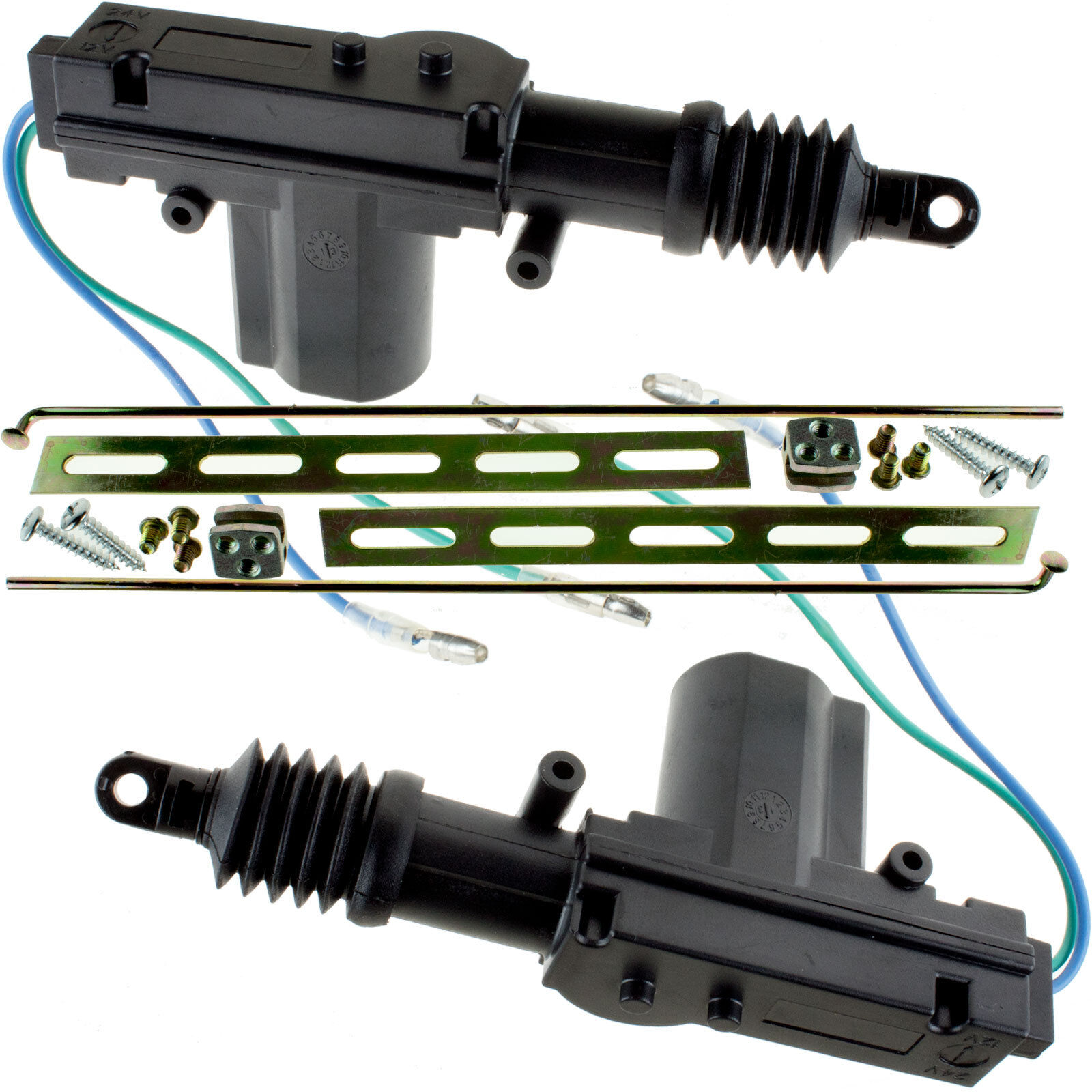 2 Heavy Duty Power Door Lock Actuator Motor 12-volt For Car Door Locks (Pair)