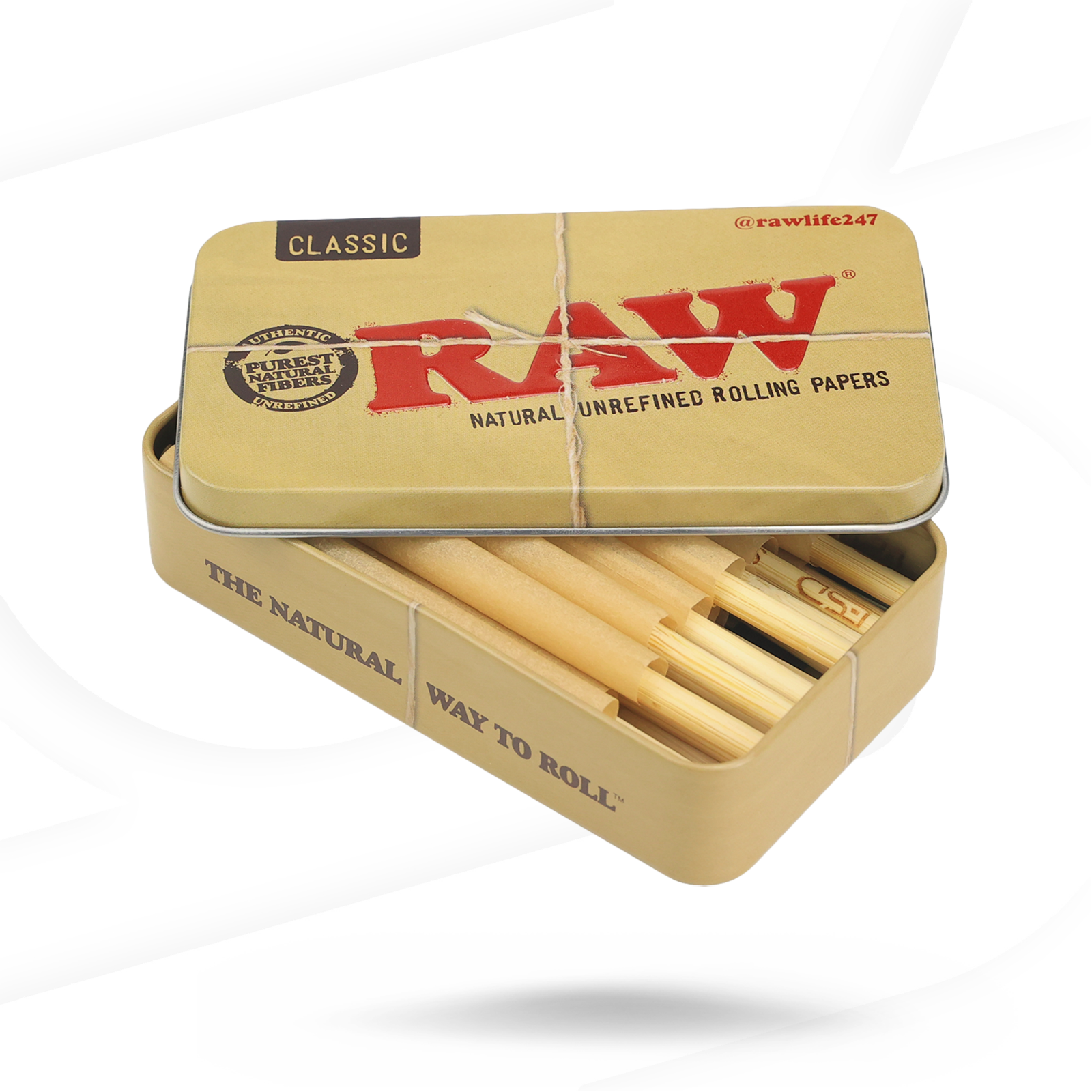 RAW Classic Tubes with Protective Tin Box