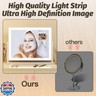 FENNIO Vanity Mirror with Lights 13'' x 17'' Makeup Mirror with Lights,Vanity Mirror Touch Screen with 3-Color Lighting,Dimmable,for Vanity Desk Bedroom White
