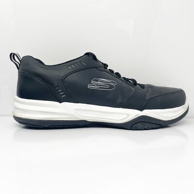 

Skechers Mens Relaxed Fit Monaco TR 51579EWW Черная повседневная обувь Кроссовки Размер 12, Черный, Relaxed Fit Monaco TR