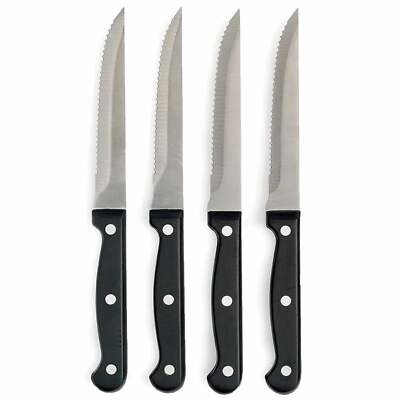 Professional Serrated Steak Knives Kitchen Cutlery Tool