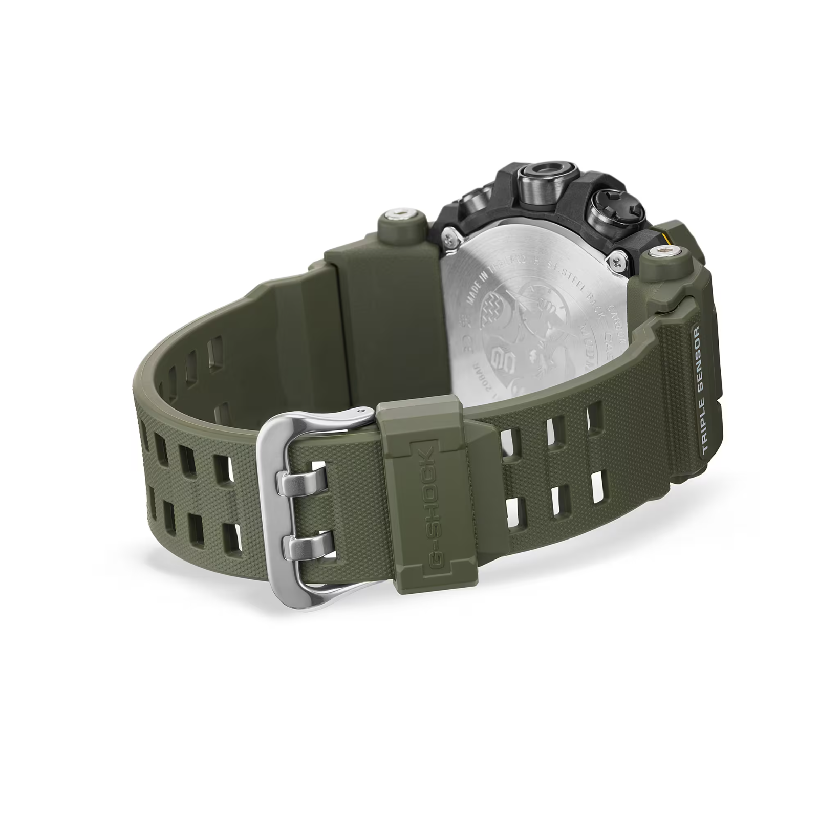 Pre-owned Casio G-shock Master Of G-land Triple Sensor Green Watch Gw9500-3