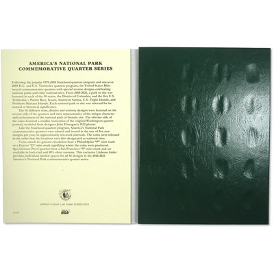 2010-2021 National Park Quarter 56 Coin Set BU Clad 25c with Folder