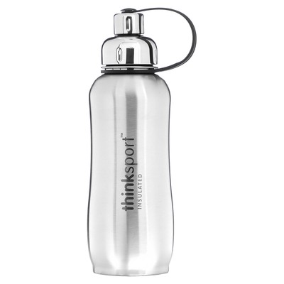 Think Thinksport Insulated Sports Bottle Silver 25 унций 750 мл B Corp, без бисфенола-А