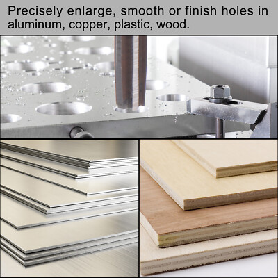 10Pcs Hand Reamers Set 3mm-12mm H7 Metric Alloy Steel Reamer Bit Straight Flutes