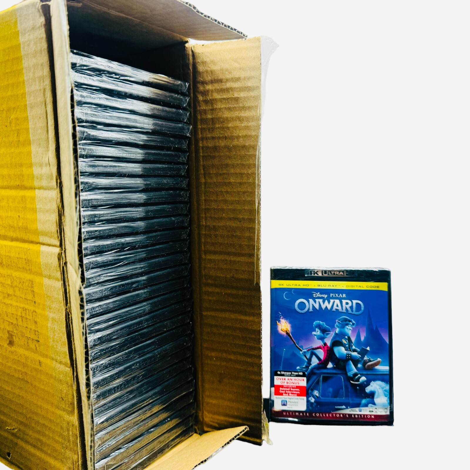 Onward 4K Ultra HD + Blu-ray + Digital Code Lot of 30 New Wholesale - Picture 1 of 2