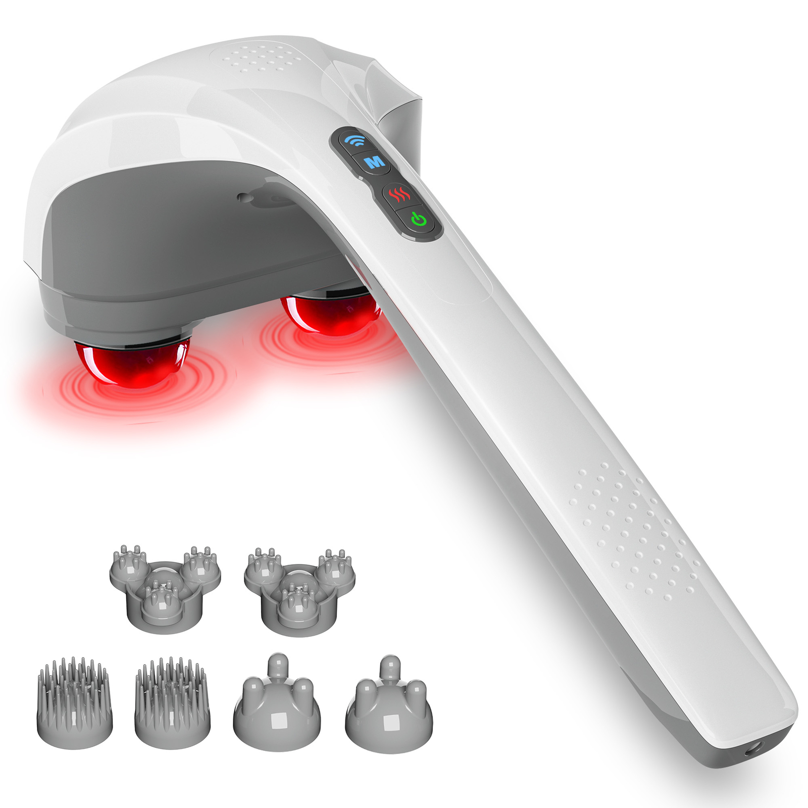 Snailax Cordless Handheld Massager with Heat,Deep Tissue Percussion Massager