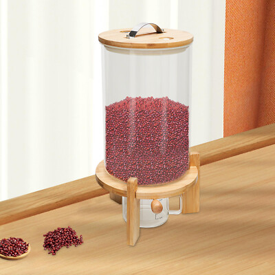 7.5L Capacity Rice Dispenser Airtight Storage Container Dry Food Storage W/ CUP