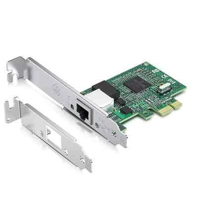 1Gb Network Card, with Broadcom BCM5751 Chipset, Single RJ45 PCIe x1, BCM5751-T1
