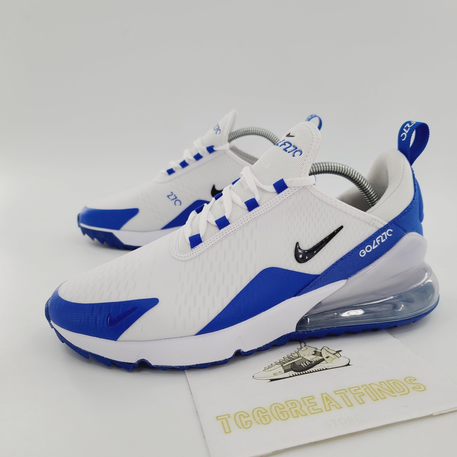 Nike Air Max 270 G Golf Men's Size 11.5 Shoes White Racer
