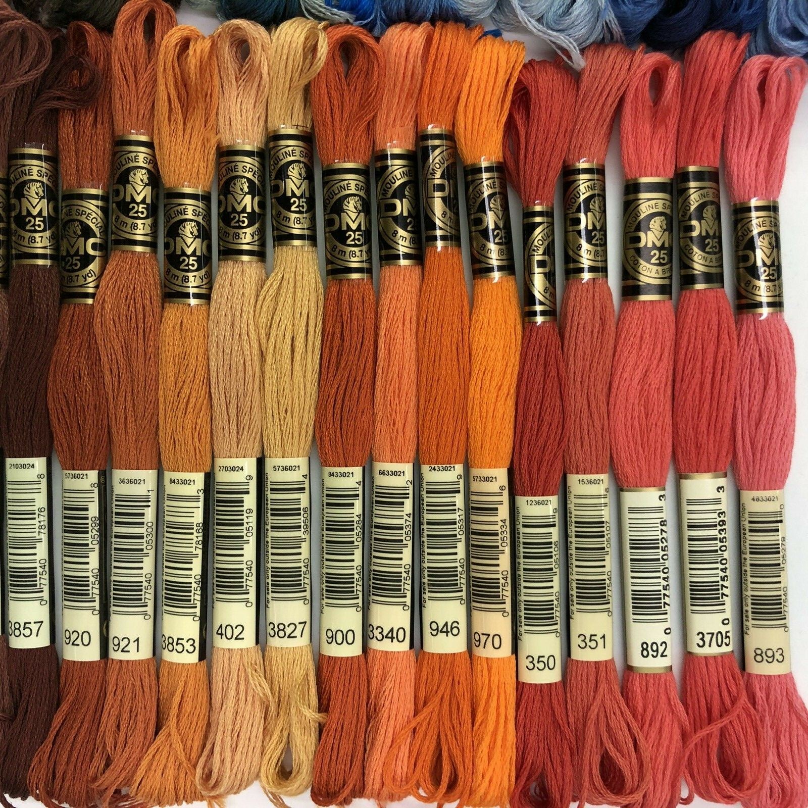 DMC Embroidery Floss Lot of 168 Thread Skeins No Duplicates 100% Cotton SET F