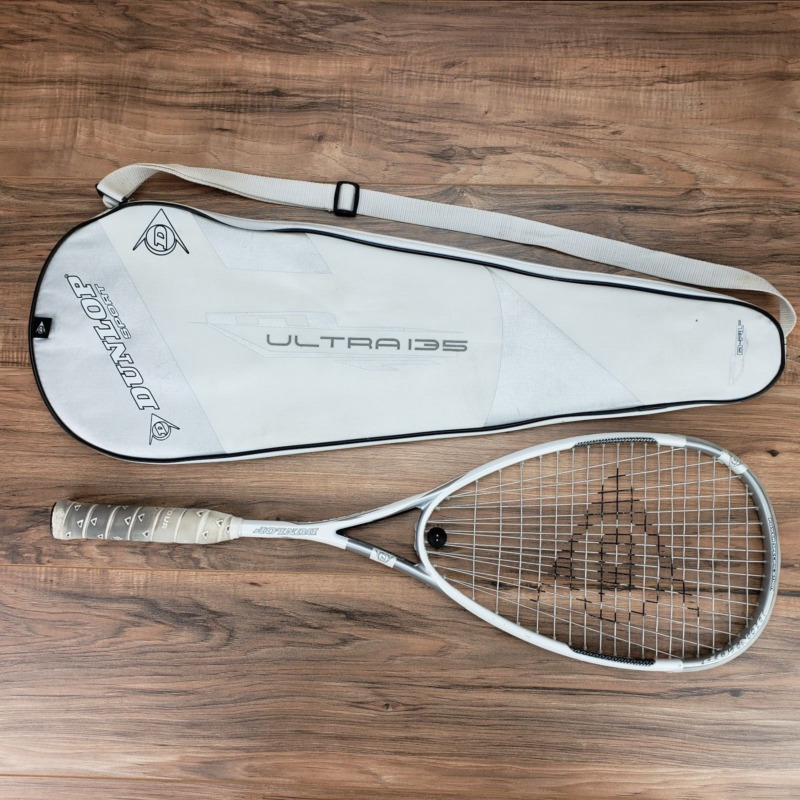 Dunlop Sports M-FIL Ultra 135 Squash Racket With Full Coverage Padded Case