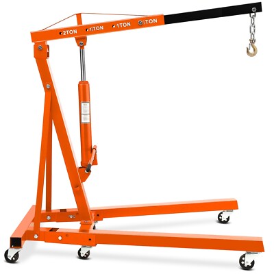 4400lbs Folding Engine Hoist, Cherry Picker, Crane Lifter, Heavy Duty Steel