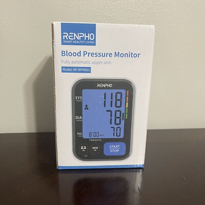 Renpho Blood Pressure Monitor, Model # RP-BPM001 Brand New