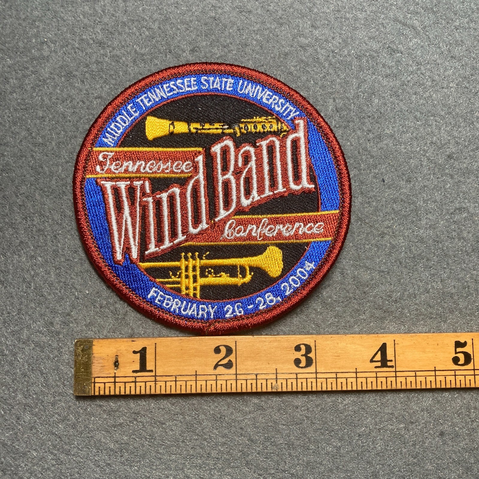 Tennessee Wind Band Conference Middle Tennessee State University Patch K2