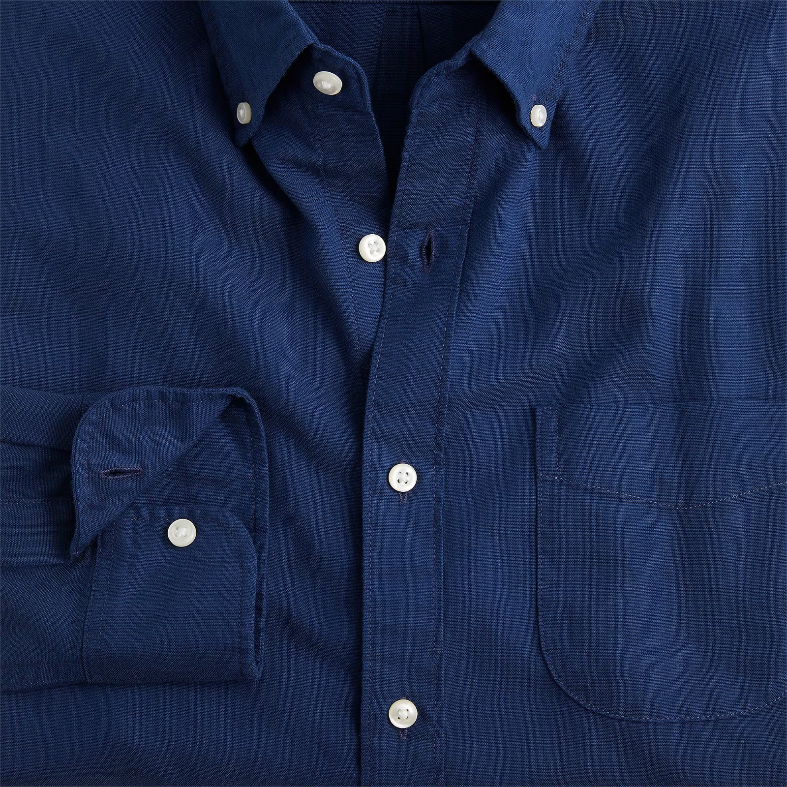 J Crew NAVY Classic Fit Broken-in Organic Cotton Oxford Shirt Ships FREE!